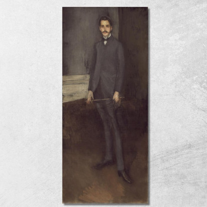 George W. Vanderbilt James Abbott McNeill Whistler jam36 quadro stampato su tela