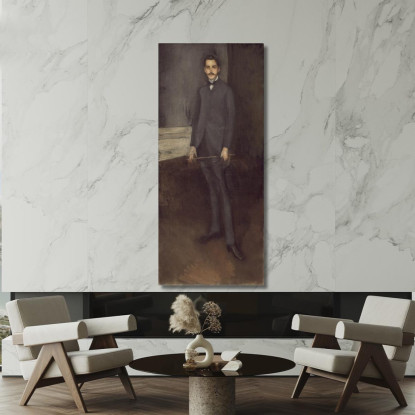 George W. Vanderbilt James Abbott McNeill Whistler jam36 quadro stampato su tela