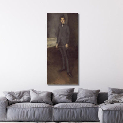 George W. Vanderbilt James Abbott McNeill Whistler jam36 quadro stampato su tela