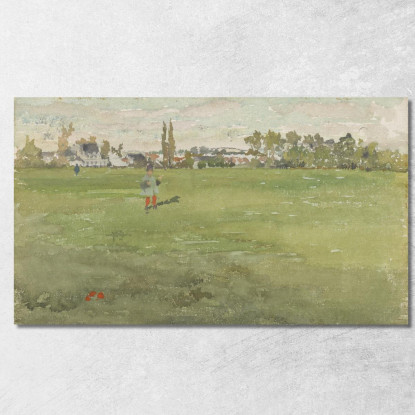 Verde E Argento - Beaulieu Touraine James Abbott McNeill Whistler jam39 quadro stampato su tela