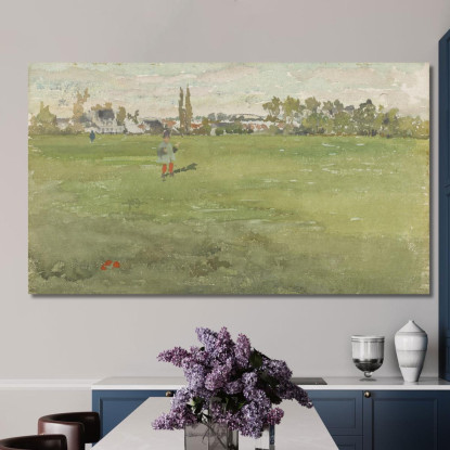 Verde E Argento - Beaulieu Touraine James Abbott McNeill Whistler jam39 quadro stampato su tela