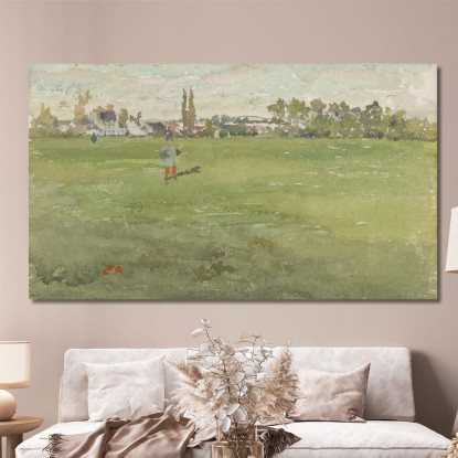 Verde E Argento - Beaulieu Touraine James Abbott McNeill Whistler jam39 quadro stampato su tela