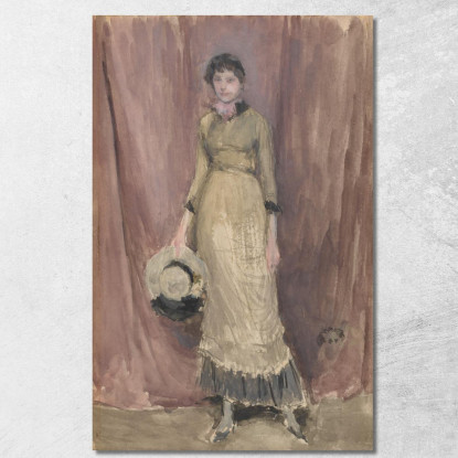 Armonia In Viola E Ambra James Abbott McNeill Whistler jam47 quadro stampato su tela