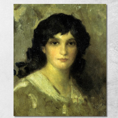 Testa Di Una Giovane Donna James Abbott McNeill Whistler jam49 quadro stampato su tela