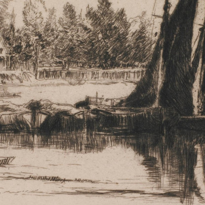 Hurlingham 2 James Abbott McNeill Whistler jam50 quadro stampato su tela