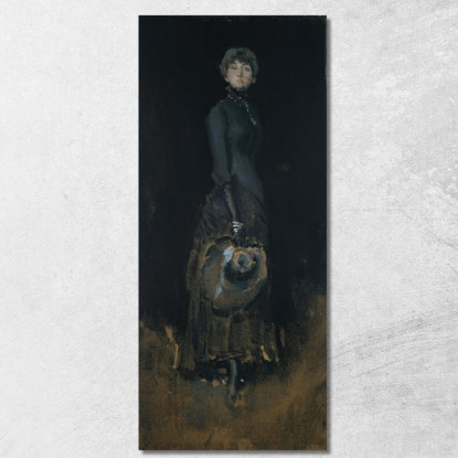 Signora In Grigio James Abbott McNeill Whistler jam53 quadro stampato su tela