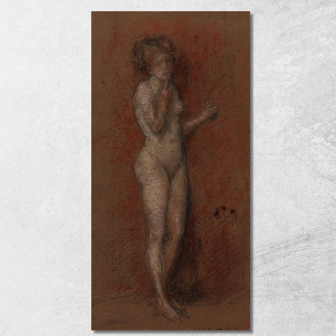 Piccolo Nudo James Abbott McNeill Whistler jam56 quadro stampato su tela
