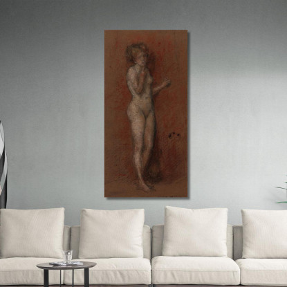 Piccolo Nudo James Abbott McNeill Whistler jam56 quadro stampato su tela