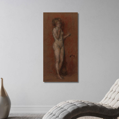 Piccolo Nudo James Abbott McNeill Whistler jam56 quadro stampato su tela