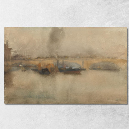 Ponte Di Londra James Abbott McNeill Whistler jam58 quadro stampato su tela