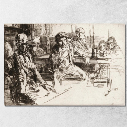 Uomini Della Riva James Abbott McNeill Whistler jam59 quadro stampato su tela