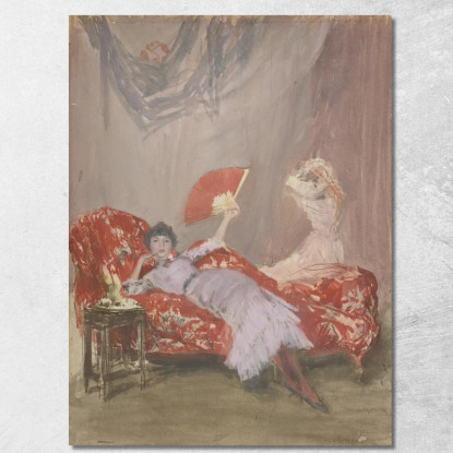 Milly Finch James Abbott McNeill Whistler jam60 quadro stampato su tela