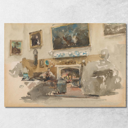 Moreby Hall James Abbott McNeill Whistler jam61 quadro stampato su tela