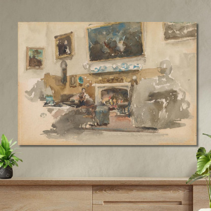 Moreby Hall James Abbott McNeill Whistler jam61 quadro stampato su tela