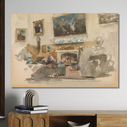 Moreby Hall James Abbott McNeill Whistler jam61 quadro stampato su tela