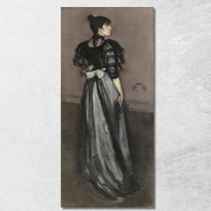 Madreperla E Argento L'Andaluso James Abbott McNeill Whistler jam63 quadro stampato su tela