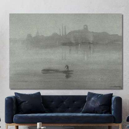 Notturno 3 James Abbott McNeill Whistler jam64 quadro stampato su tela