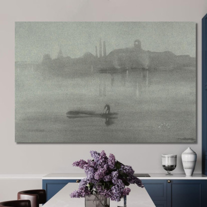Notturno 3 James Abbott McNeill Whistler jam64 quadro stampato su tela