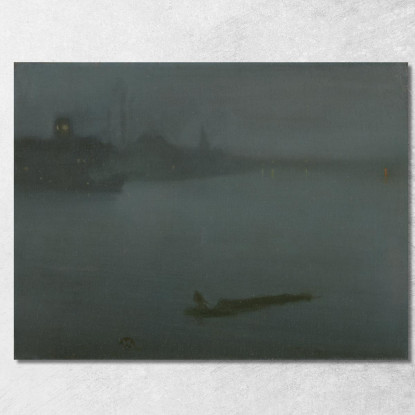 Notturno In Blu E Argento James Abbott McNeill Whistler jam67 quadro stampato su tela