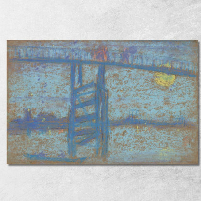 Notturno Ponte Di Battersea James Abbott McNeill Whistler jam69 quadro stampato su tela