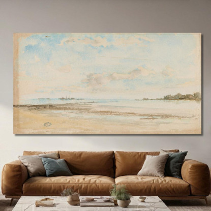 Nota In Blu E Opale Jersey James Abbott McNeill Whistler jam76 quadro stampato su tela