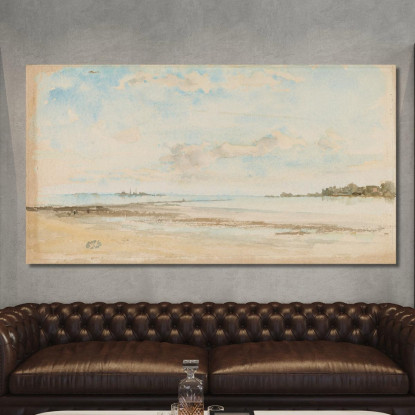 Nota In Blu E Opale Jersey James Abbott McNeill Whistler jam76 quadro stampato su tela