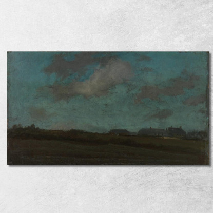 Nota In Blu E Opale Il Sole E La Nuvola James Abbott McNeill Whistler jam77 quadro stampato su tela