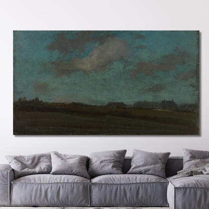 Nota In Blu E Opale Il Sole E La Nuvola James Abbott McNeill Whistler jam77 quadro stampato su tela