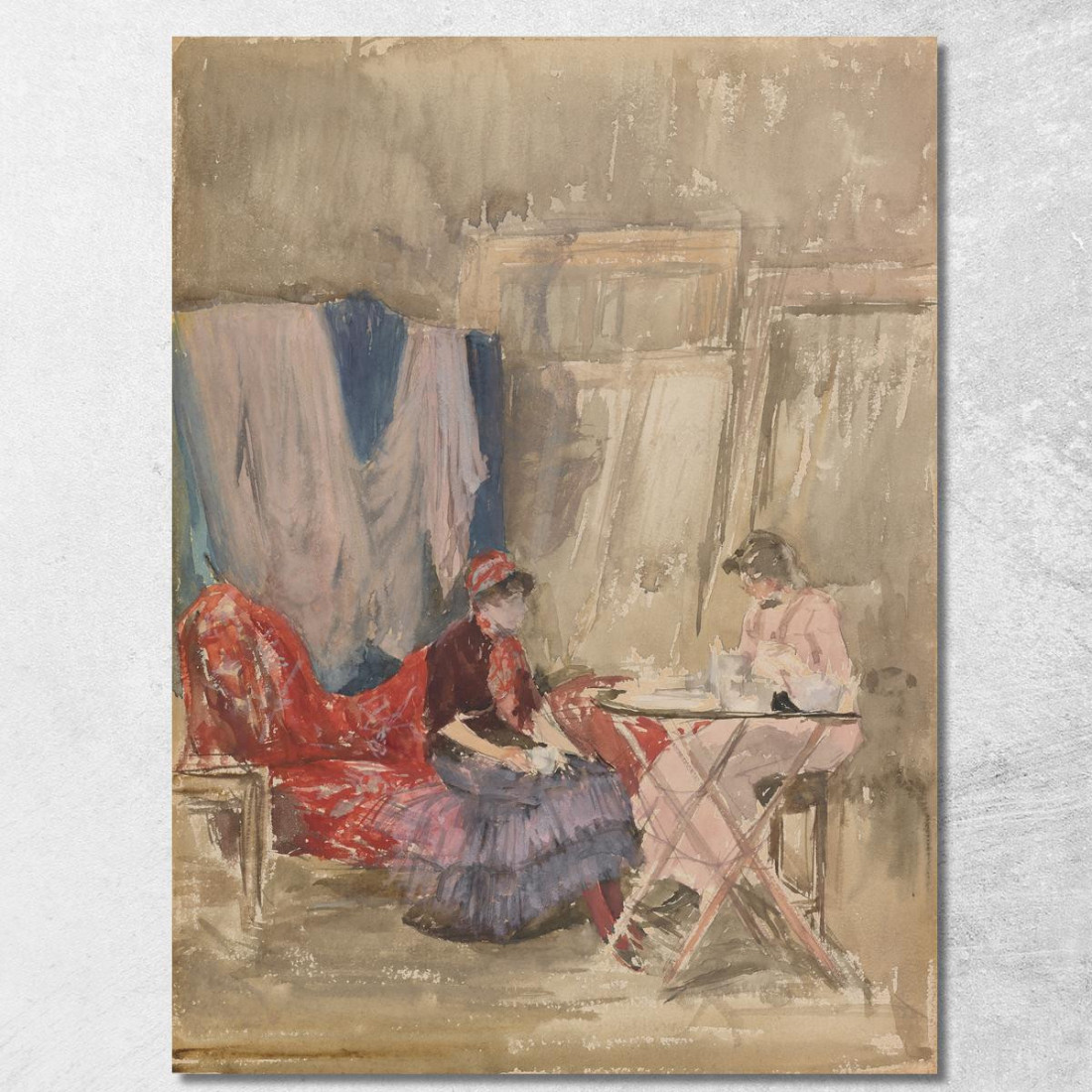 Nota In Rosa E Viola Lo Studio James Abbott McNeill Whistler jam78 quadro stampato su tela