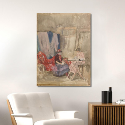 Nota In Rosa E Viola Lo Studio James Abbott McNeill Whistler jam78 quadro stampato su tela