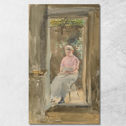Nota Rosa Sgranando Piselli James Abbott McNeill Whistler jam81 quadro stampato su tela