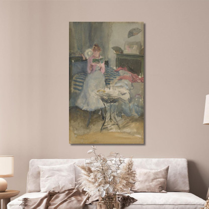 Nota Rosa Il Romanzo Breve James Abbott McNeill Whistler jam82 quadro stampato su tela