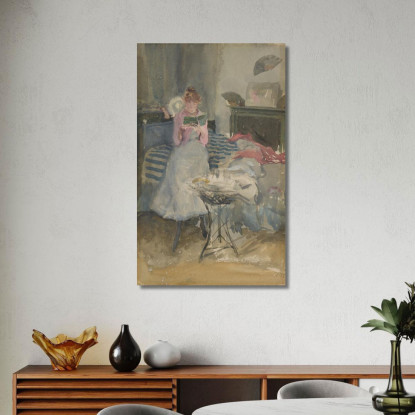 Nota Rosa Il Romanzo Breve James Abbott McNeill Whistler jam82 quadro stampato su tela