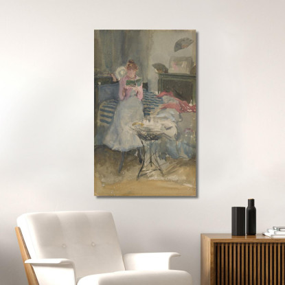 Nota Rosa Il Romanzo Breve James Abbott McNeill Whistler jam82 quadro stampato su tela