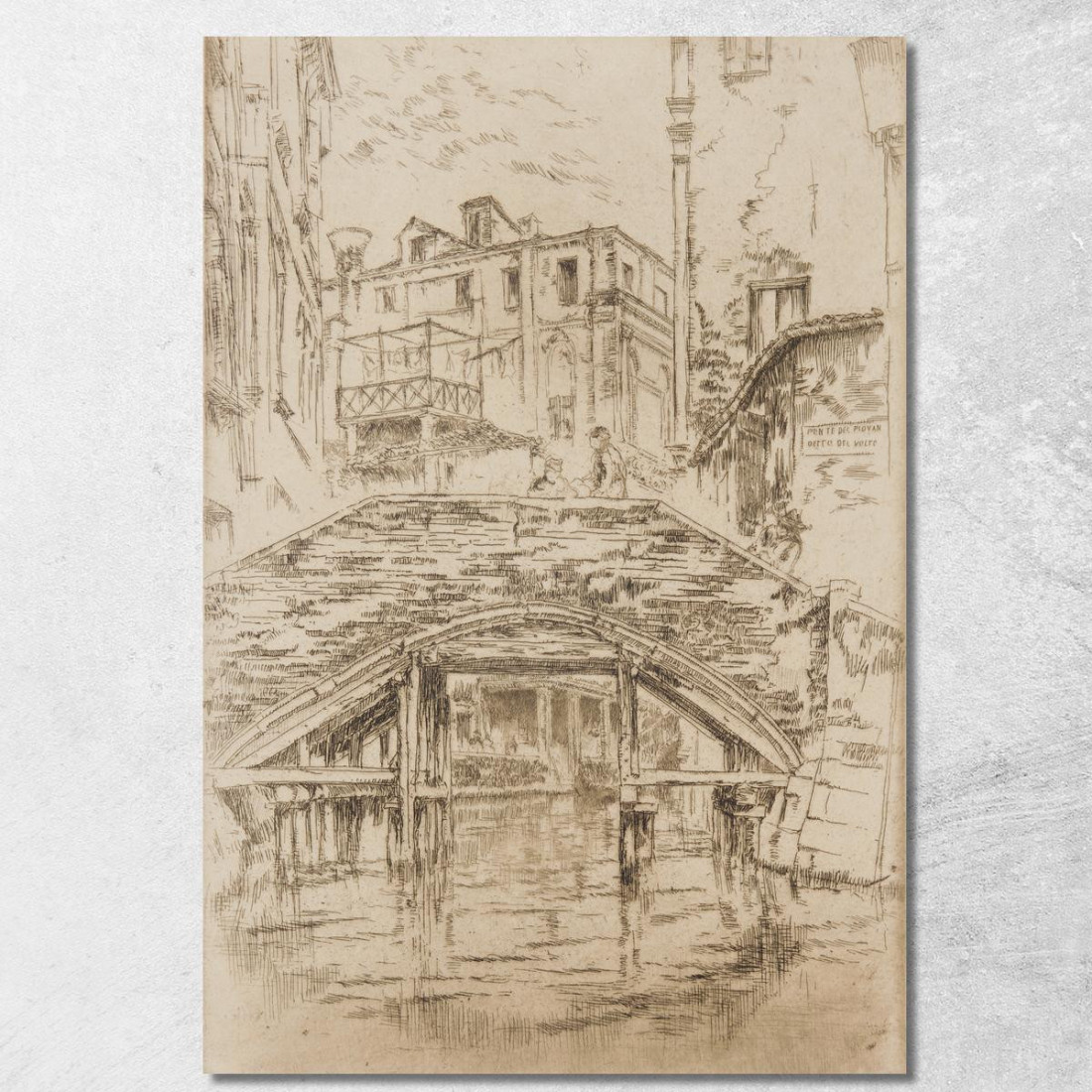 Ponte Del Piovan James Abbott McNeill Whistler jam83 quadro stampato su tela