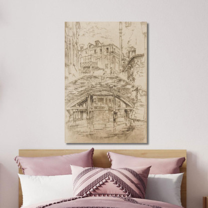 Ponte Del Piovan James Abbott McNeill Whistler jam83 quadro stampato su tela