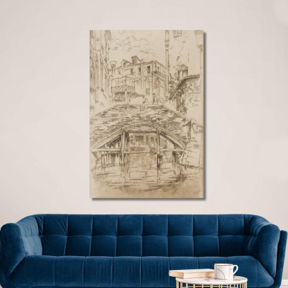 Ponte Del Piovan James Abbott McNeill Whistler jam83 quadro stampato su tela