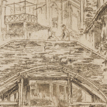 Ponte Del Piovan James Abbott McNeill Whistler jam83 quadro stampato su tela