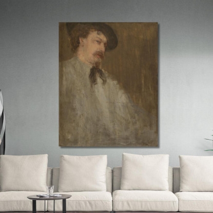 Ritratto Del Dr. William Mcneill Whistler James Abbott McNeill Whistler jam84 quadro stampato su tela