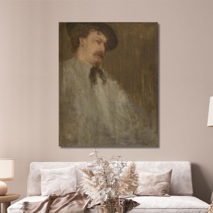 Ritratto Del Dr. William Mcneill Whistler James Abbott McNeill Whistler jam84 quadro stampato su tela
