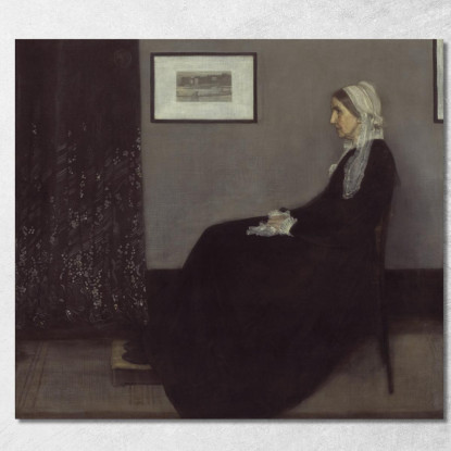 Ritratto Della Madre Dell'Artista James Abbott McNeill Whistler jam85 quadro stampato su tela
