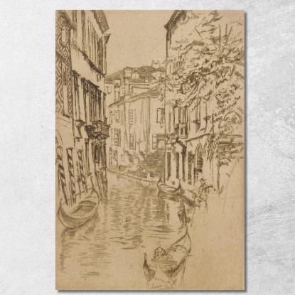 Canale Tranquillo James Abbott McNeill Whistler jam88 quadro stampato su tela