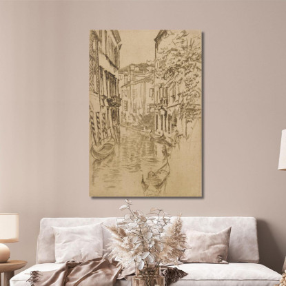 Canale Tranquillo James Abbott McNeill Whistler jam88 quadro stampato su tela