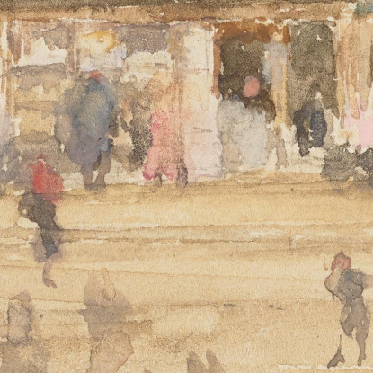 Rosso E Marrone - Hoxton James Abbott McNeill Whistler jam90 quadro stampato su tela