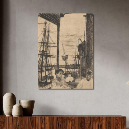 Rotherhithe James Abbott McNeill Whistler jam92 quadro stampato su tela