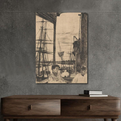 Rotherhithe James Abbott McNeill Whistler jam92 quadro stampato su tela