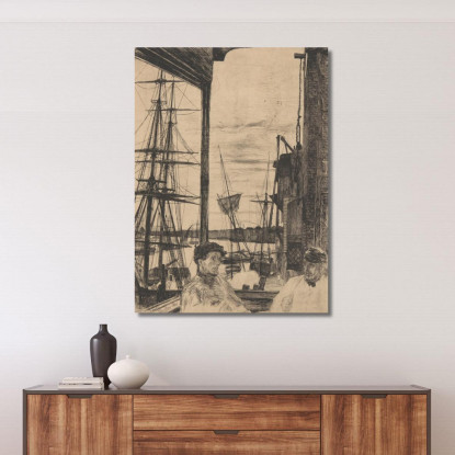 Rotherhithe James Abbott McNeill Whistler jam92 quadro stampato su tela
