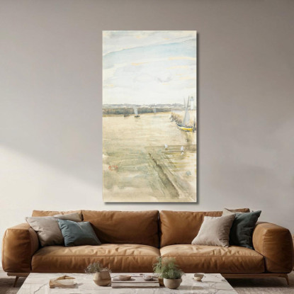 Scena Sul Mersey James Abbott McNeill Whistler jam95 quadro stampato su tela