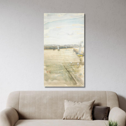 Scena Sul Mersey James Abbott McNeill Whistler jam95 quadro stampato su tela
