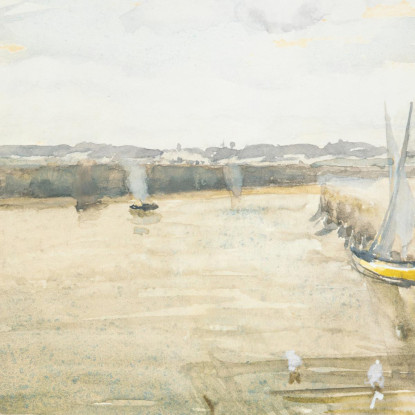 Scena Sul Mersey James Abbott McNeill Whistler jam95 quadro stampato su tela